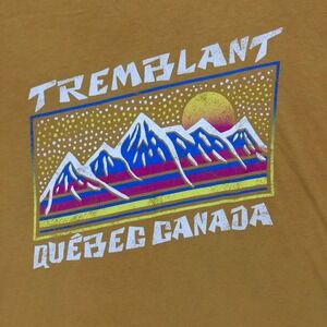 Tremblant Quebec Canada‎ T Shirt Mountains Graphic Tee Vacation Large